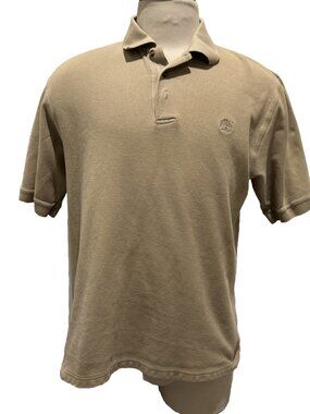 Timberland Men's Polo Short Sleeve Shirt Size XL Cotton Tan Brown